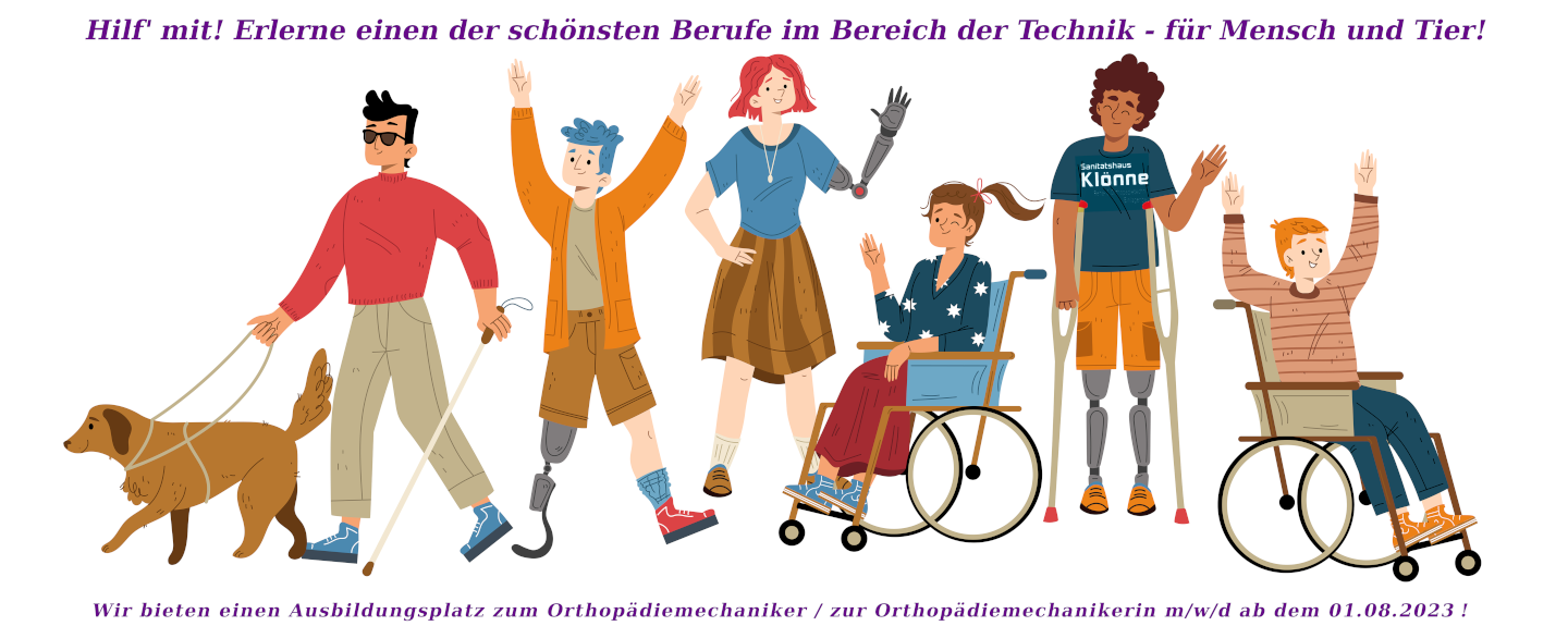 Ausbildung im Sanitätshaus Klönne in Rheine
